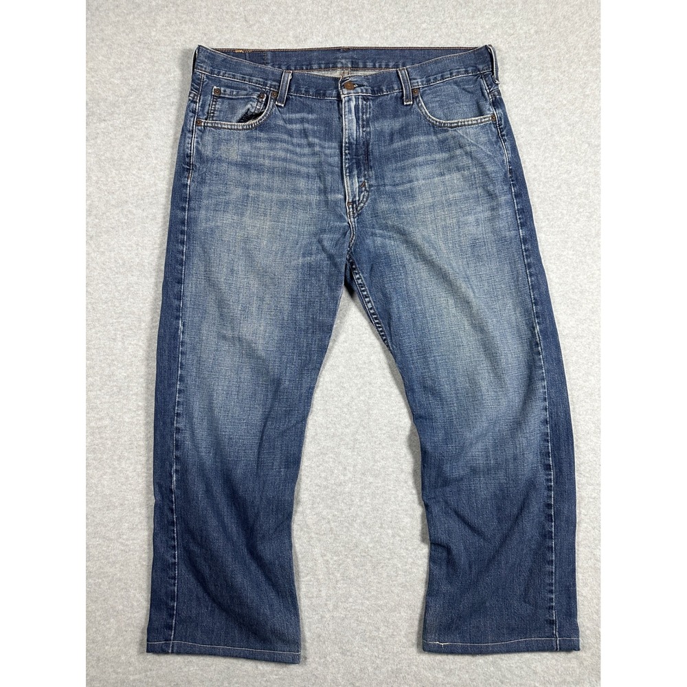 Levi's 569 Loose Straight Fit Jeans Mens 36x27 Blue Denim Medium Wash Tailored